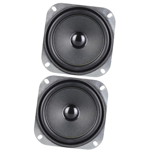 Tsophreniq Altavoz de rango completo de 102 mm con borde de goma para mejorar graves y bordes de goma de sonido agudos claros