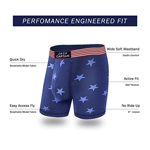 Mens Underwear Boxer Briefs Bamboo Rayon Soft Breatheable Viscose with No Fly for Men 5 Pack4