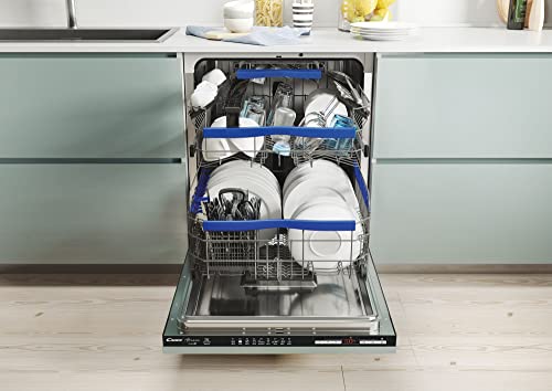 Candy Brava CELDIMN 4D622PBE inbouw-vaatwasser, inschuifbaar, 16 plafonds, Smart, wifi + Bluetooth, 59,8 x 55 x 82 cm, C… - Afbeelding 3