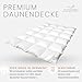 Klosterdorf Bettenmanufaktur Premium Ganzjahresdecke - ''Heimatliebe'' - 155x220 cm - 600 Gramm - LEICHT - Daunendecke - Bettdecke - Handarbeit aus Deutschland - Für einen gesunden Schlaf