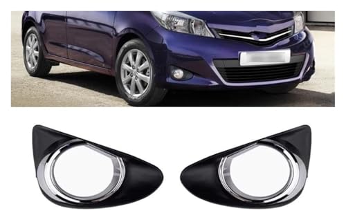 Rejilla embellecedora de faro antiniebla para Toyota Yaris 2013-2014, renovación de parachoques 2