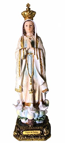 Estatua Virgen Santa Fatima 12 pulgadas