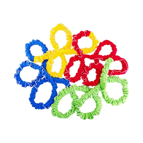 Bandas elásticas cooperativas de forro polar con integraciones de movimiento dinámico, bandas de ejercicio para actividades grupales y juegos de fiesta