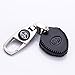 QZS Key Chain Fob Cover Shell - 2020 Remote Ker Ring Case Bag Black Cover Key Case Holder Bag for Toyota Camry Avalon Matrix Corolla Land Cruiser(Toyota-1 Black)