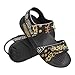 Pointodoor Aztec Leopard Zebra Print Sandals Girls Fashion Leather Outdoor Beach Water Shoes Unisex Summer Shoes Anti Slip EVA Sole Sport Athletic Sandals