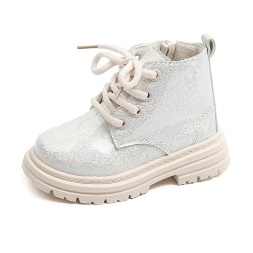 Best Boots for Toddler Girl: Top Picks for Style & Durability 15 YWPENGCAI Toddler Girl Lace Up Zipper Waterproof Ankle Leather Boots (24 White, Toddler, 7, Numeric, US Footwear Size System, Medium)