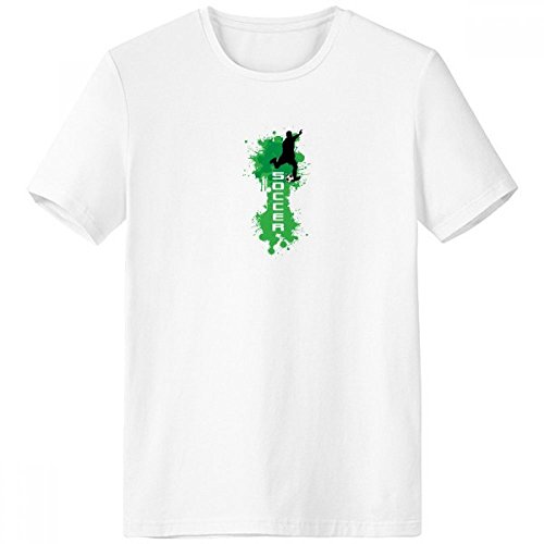 T-shirt football blanc pour homme en taille XXL et col rond DIYthinker