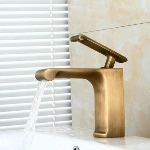 Mitigeur cascade pour lavabo en laiton qui élimine les fuites et les traces
