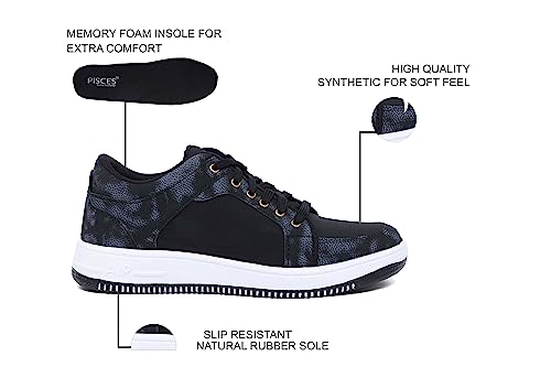 Image of PISCES Men's Mid Top Ankle Sneakers