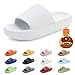 Femmes Maison Casual Plateforme Chaussons,Hwalleum Hommes Piscine et Plage Chaussons Unisexe Adulte Pantoufles Confortable Léger Sandals Chaussures de Piscine Plage Venir avec un Porte-clés Gratuit