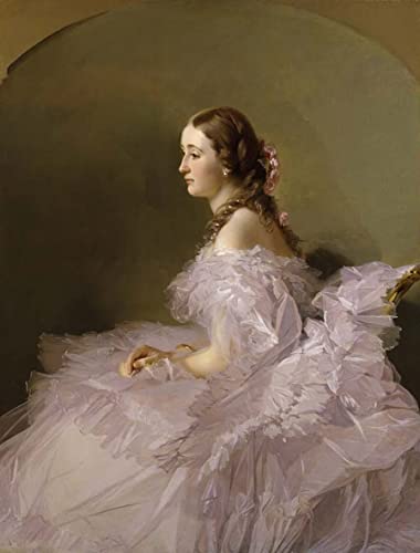 Affiche Peinture de Winterhalter pour un Salon Élégant et Grand Format 60x90cm