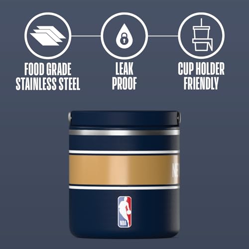 Image of Hydrapeak x NBA Officially Licensed New Orleans Pelicans 25oz Stainless Steel Vacuum Insulated Thermos Food Jar with Handle, Wide Mouth Leak-Proof Soup Thermos for Adults, 10 Hours Hot and 16 Hrs Cold