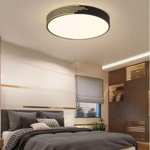 Plafonnier LED tricolore maison : éclairage salon chambre cuisine 40cm