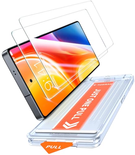 TORRAS 12FT Military-Grade Shatterproof for Samsung Galaxy S25 Ultra Screen Protector, 9H+ Aerospace Tempered Glass& One-Pull Installation, Fingerprint Full Coverage Fit Bubble Free 6.8″ GlassGo X
