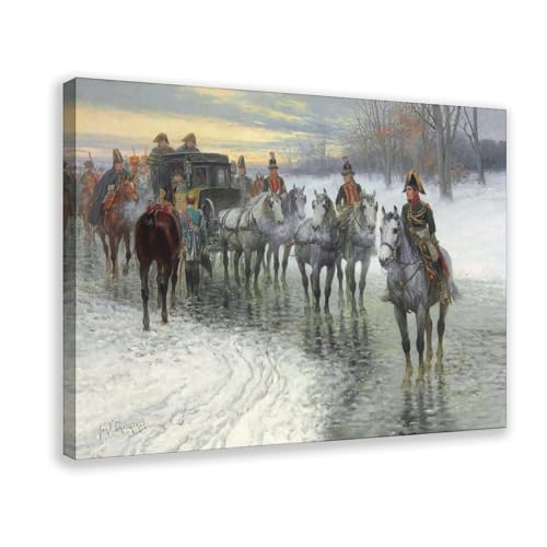 Impression sur toile Napoleon pour personnaliser un bureau avec un cadre mural