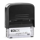 colop printer 50 stempel Empfohlene Zeilenzahl: 7, Kissengröße 30 x 69 mm. Innovatives Rahmenkonzept (perfekte Führung, reibungslose Bewegung, angenehmer Klang)