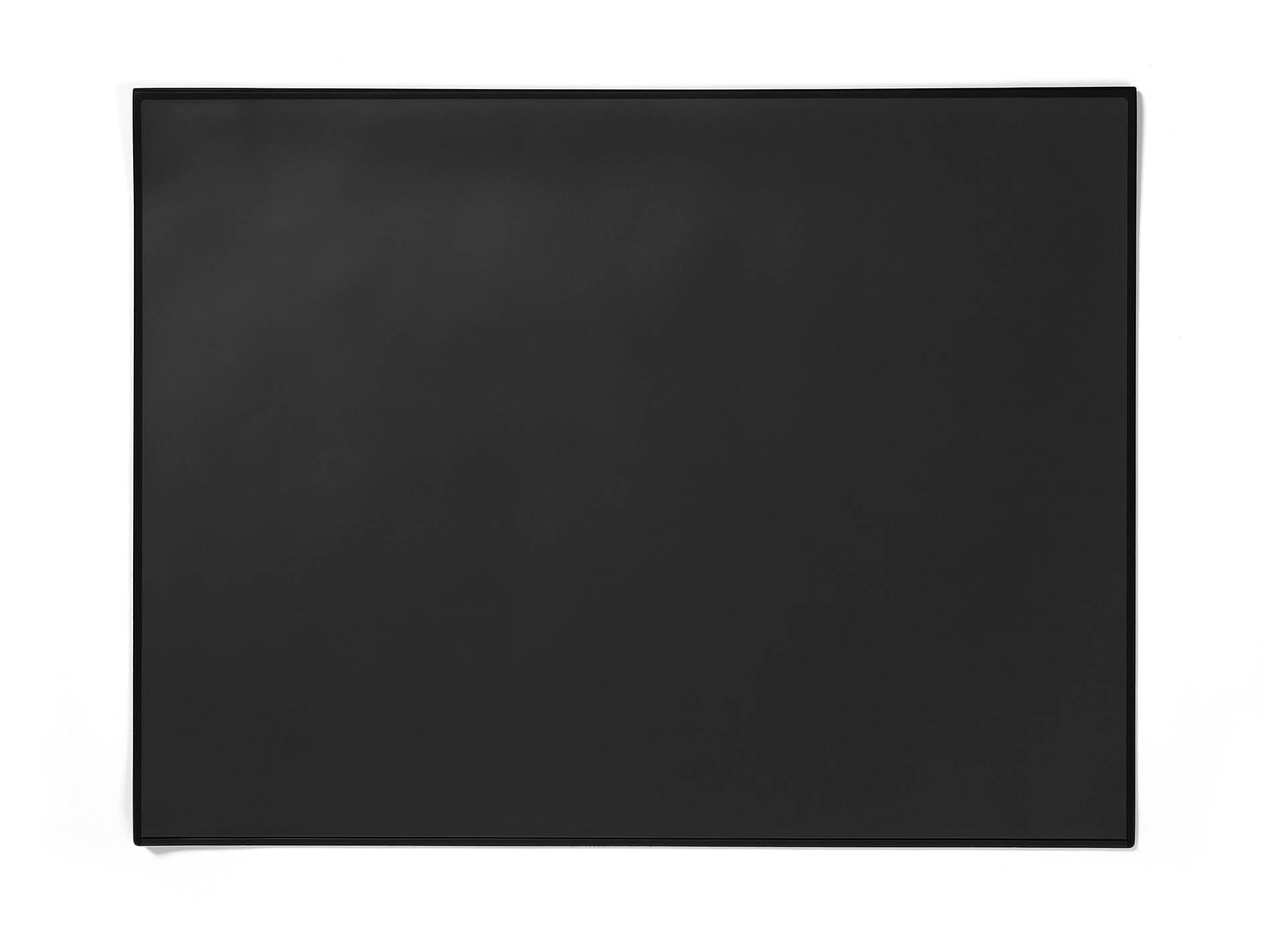 Durable 729301 Sous-Main Rectangulaire avec Rebord de Protection Et Rabat Transparent 65 x 50 cm Noir