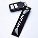 JIYUE 2Pack Embroidered Tag Keychain Key Ring for Honda Car Motorcycles Bike Biker Key Chain Bag Phone ChainAccessories Gifts