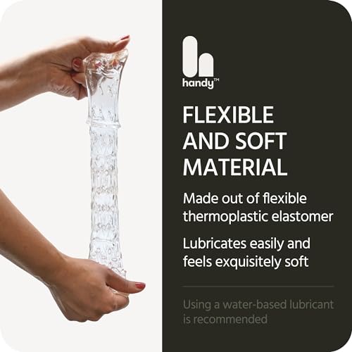 the handy truegrip gen 2 penis sleeve - realistic close-ended masturbation sleeves stroker easy to clean male masturbator adult sex toy for men