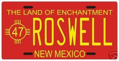 Roswell 1947 Alien UFO New Mexico License Plate