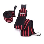 Inzer Iron Z Wrist Wraps (Pair) - Powerlifting Weightlifting Strength Training (20" - Medium)