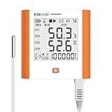 Elitech 100,000 Points Digital Temperature Humidity Data Logger Medical Refrigerator Thermometer Vaccine Fridge Temperature Monitor Max Min Average Value GSP-8