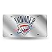 NBA Oklahoma City Thunder Laser Cut License Plate, Silver, One Size