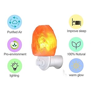 2 pack salt night light lamp pink natural himalayan salt lamp mini carved salt crystal night light wall light with bulbs saftety approved wall plug bedroom decoration and lighting  urban country home decor