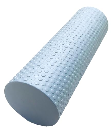 EVA Massage Roller, Recovery Foam Roller, Medium Density Light Blue Trigger Point Massage Roller for Deep Tissue Excercise, Physical Therapy, Muscle Restoration, 12
