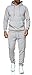 iProfash Trainingsanzug Sportanzug Jogginganzug Trainings Hose Pullover trainings Uni Grau S