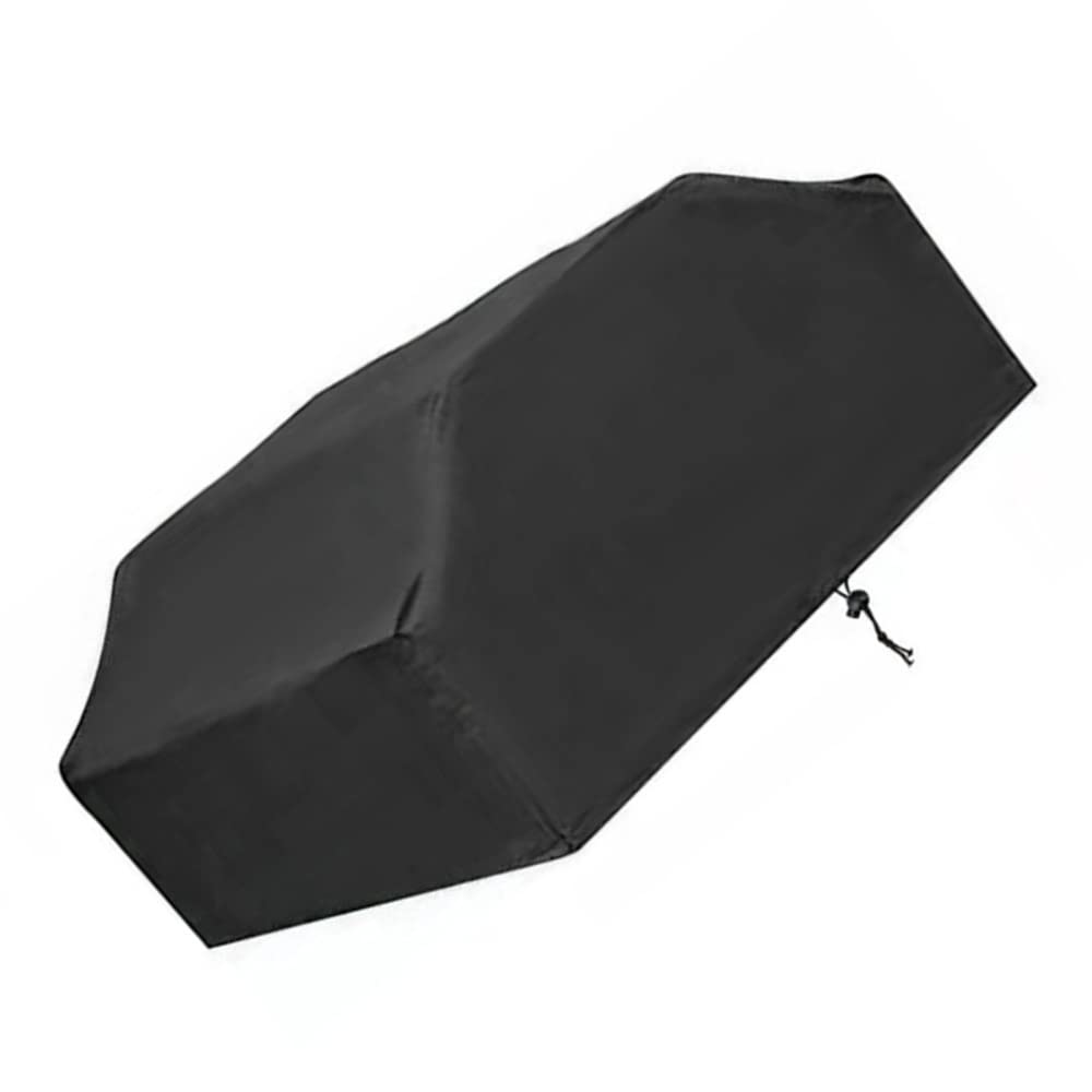 Fundas para mesa de patio, color negro, rectangulares, ajustables, para picnic al aire libre, cocina