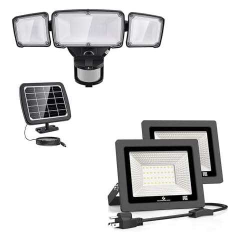 GLORIOUS-LITE Light Outdoor, Flood Lights, Waterproof for Garage, Yard, Porch, Entryways Cover