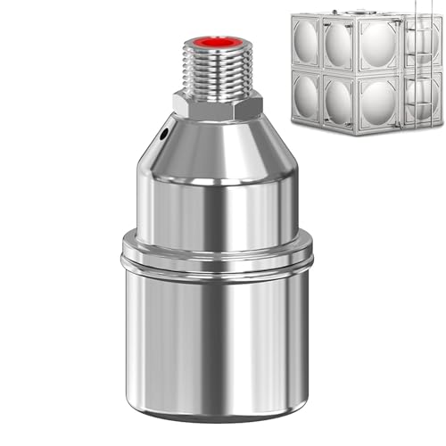 Serbatoio 'acqua – Valvola galleggiante automatica | Valvola di riempimento 'acqua automatica | Dispositivo per controllo linea di galleggiamento in acciaio inox per piscina, laghetto da pesca