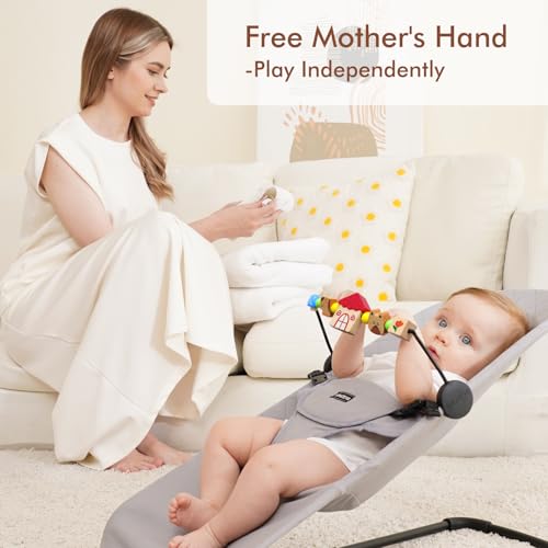 Image of iGRATENS Baby Bjorn Bouncer Toy Bar, Toy for Baby Bouncer Soft & Bliss, Easy to Attach and Remove, Child-Friendly Materials, Exciting Design for Curious Babies, Pet Paradise