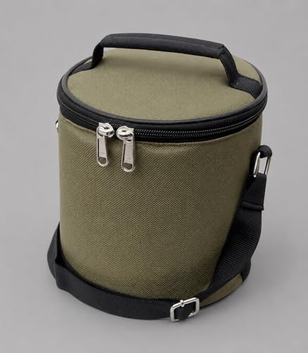 Image of Insulated Lunch /Tiffin Bag, Polyester, Water Resistant, Classic Style, for Office, School and Travelling, 1 Litre (Without Containers, Size-6.5 X 6 X 6)