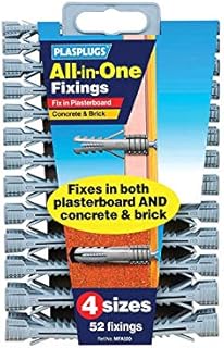 Plasplug MFA500 All-in-One Plugs includes Clip of 52 (Packaging May Vary)