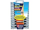 1 Plasplug MFA500 - Tacos para paneles de escayola, ladrillos y hormigón (52 unidades), 52 Pack