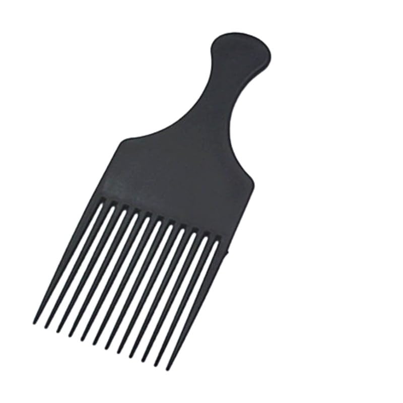 Hair Comb Tool for Salon Styling Haircutting Hair Dyeing Insert Fork Comb | Black - 18.5cm x 7.3cm-image-45