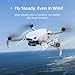 Skyrover S1 Mini Drone Combo with Camera 4K/60fps Video, 48MP Photo with 8K Image Quality, 3-Axis Gimbal Stabilization, 39,000ft Video Transmission, Under 249g, Auto Track, 120-Min Flight Time with 3 Batteries