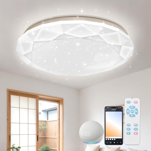 yAlexaΉzX}[gLEDV[OCg 8~10 Rt X}zAPP AlexaEcho BluetoothΉ iKF dF F F ^ VƖ 45W 5600lm 铔t @\ ^