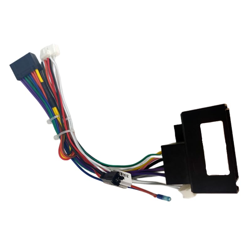 for Ford for Mondeo 07-10/Focus 07-11/C-MAX 07-10 Car Stereo for Audio 16PIN Android Power Wiring Harness Cable Adapter with Canbus Box - (Color Name: AB Cable-canbus Box)