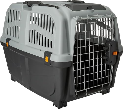 Transportín SKUDO-4 para perros y gatos - Puerta metálica - Homologado para los viajes -...