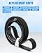 Engine Serpentine Drive Belt Multi V-Belt Fit for Infiniti JX35 QX60 Nissan Altima Maxima Murano Pathfinder Quest BMW 750iL 850Ci EPDM, Replace 1070410 7PK1041 K070407
