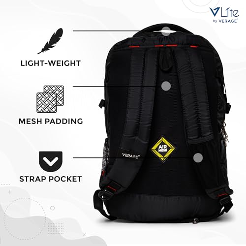 Image of ACEPACK Gallivant 25.91 Liters Water Repellant 17.32 inch Laptop Backpack With Rain Cover For Casual, Outdoor, Office Or Daily Use (Black)
