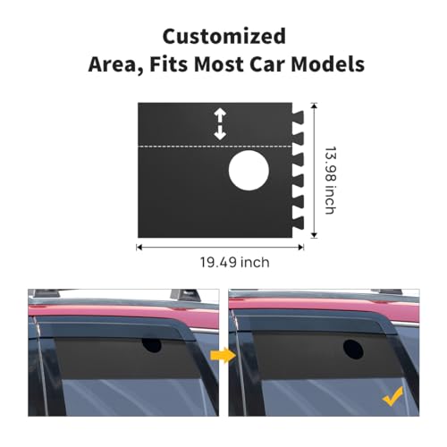 BougeRV Befestigungsplatte für tragbare 3500-BTU-Klimaanlage, EVA-Schaumplatte, isoliert Wärme von außen
