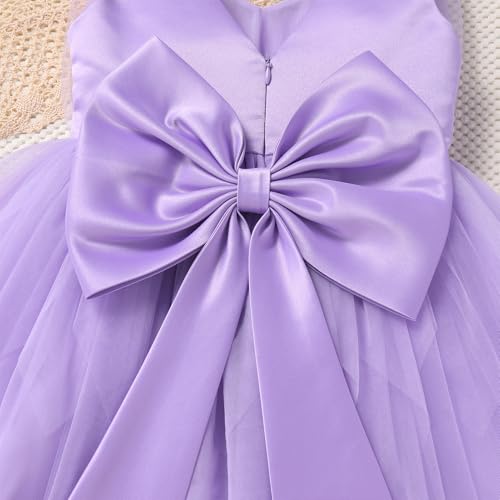 IMEKIS Toddler Girls Butterfly Birthday Dress Baby Sparkle Tulle Formal Wedding Party Bowknot Tutu Dresses Photo Shoot4