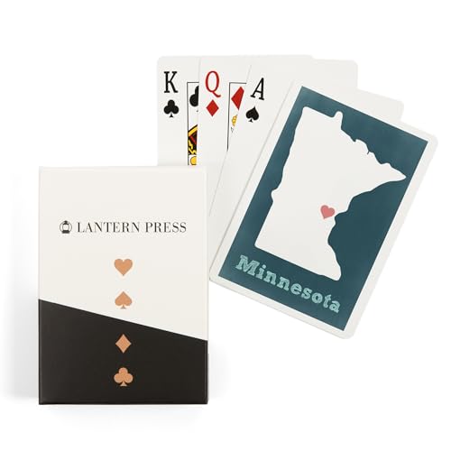 Lantern Press Minnesota, 52 naipes tamaño póker