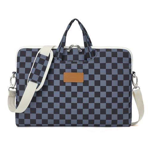 canvaslife Water Black Checker Pattern Laptop Shoulder