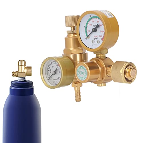 Argon Co2 Meter, Argon Co2 Regulator Precise Adjustment From 0 To 3500Psi Easy To Use For Mig Application #TOP1