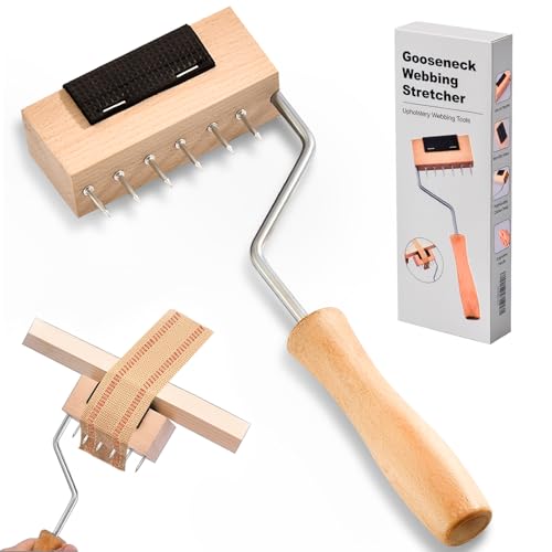 LinyAlmY Large Gooseneck Upholstery Webbing Tools and Supplies Provides Ample Leverage and Strong Support for Craft Jute Webbing Tape.